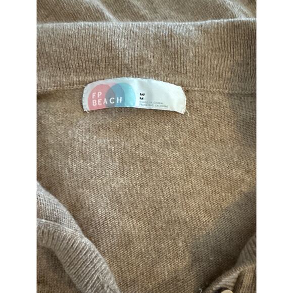 Free People Beach Picnic Sweater Romper Women's Size M - Picture 5 of 7